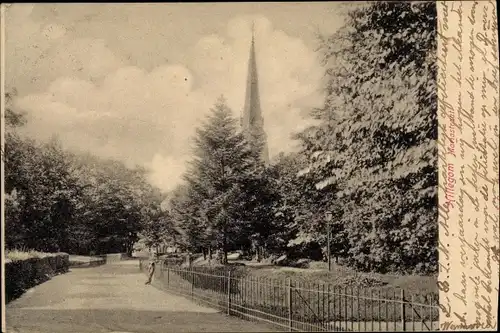 Ak Hillegom Südholland Niederlande, Straßenpartie