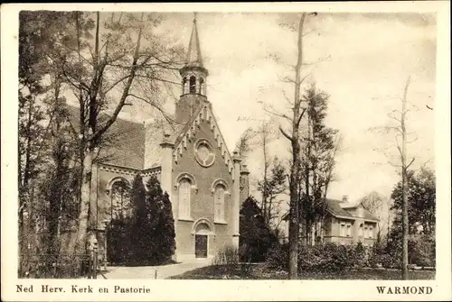 Ak Warmond Südholland, Ned. Herv. Kerk en Pastorie