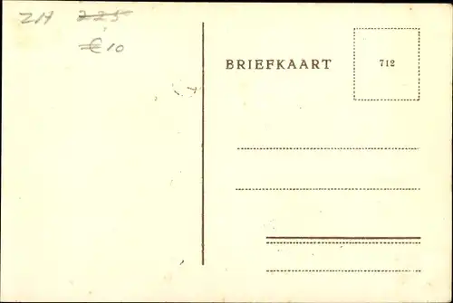 Ak Warmond Südholland, Ned. Herv. Kerk en Pastorie