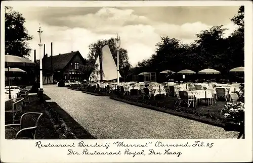 Ak Warmond Südholland, Restaurant Boerderij Meerrust