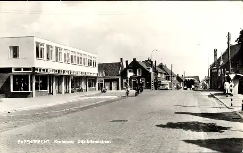 Ak Papendrecht Südholland, Kruispunt Dijk Eilandstraat