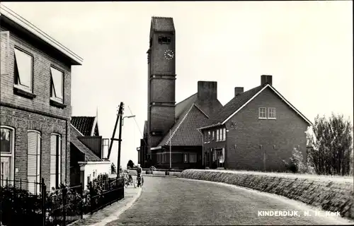 Ak Kinderdijk Molenwaard Südholland Niederlande, Ned. Herv Kerk