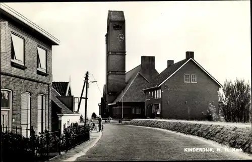 Ak Kinderdijk Molenwaard Südholland Niederlande, Ned. Herv Kerk