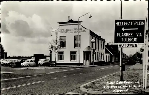 Ak Klaaswaal Südholland, Hotel Het Wapen von Holland