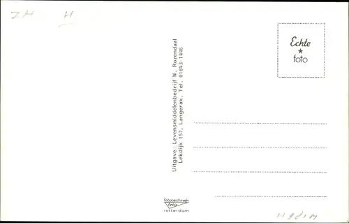 Ak Langerak Südholland, Dorp, Straßenpartie