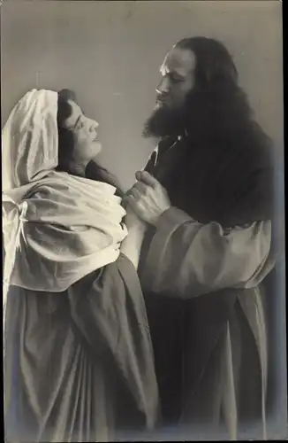 Ak Passionsspiele Oberammergau 1910, Abschied Jesu von Maria