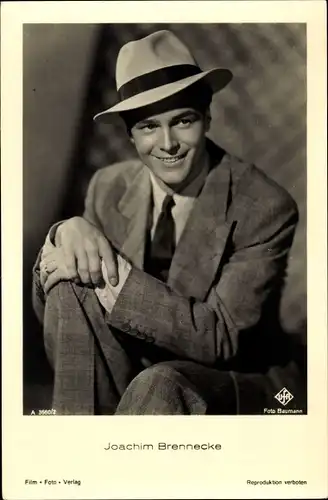 Ak Schauspieler Joachim Brennecke, Portrait, Film Foto Verlag A 3660/2
