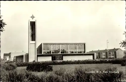 Ak Vlijmen Nordbrabant Niederlande, R. K. Kerk Vliedberg