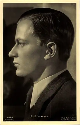 Ak Schauspieler Rolf Moebius, Portrait, Profil, Ross A 2106 2