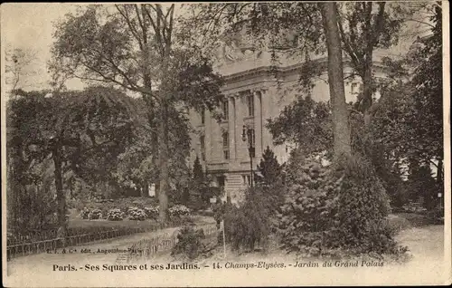 Ak La Neuville Loiret, Jardin du Grand Palais, Champs Elysées, Paris