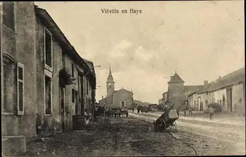Ak Viéville en Haye Meurthe et Moselle, Straßenpartie