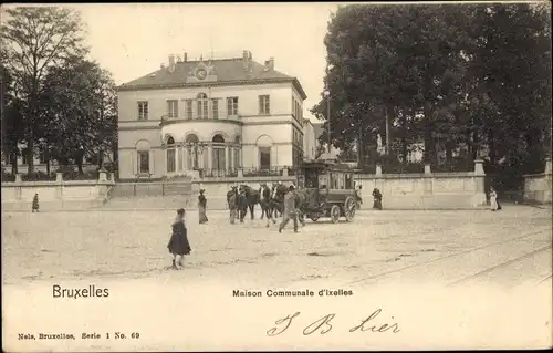 Ak Ixelles Elsene Bruxelles Brüssel Belgien, Maison Communale