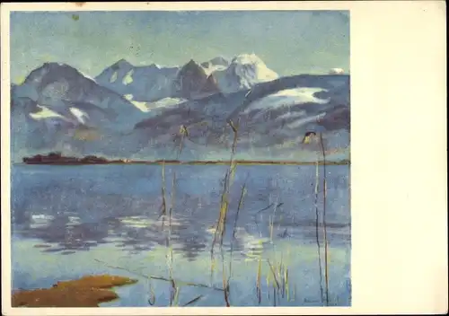 Künstler Ak Stiefel, Eduard, Wäggitaler Berger, Wägital, Pro Infirmis