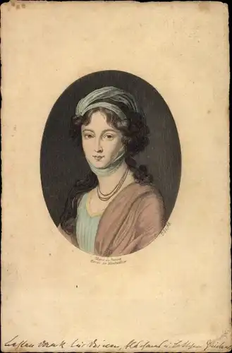 Künstler Litho Maria de Russie, Portrait