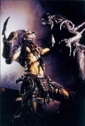 Ak Schauspieler Ian Whyte, Filmszene, Predator, Autogramm