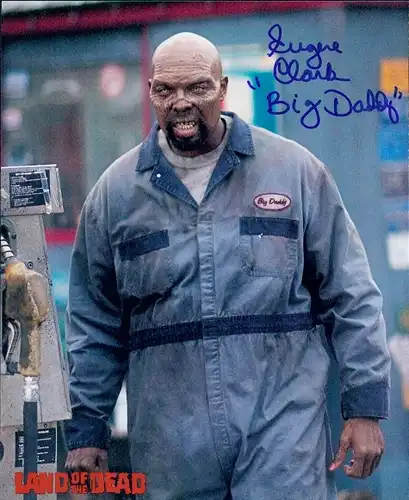 Ak Schauspieler Eugene Clark, Autogramm, Filmszene, Land of the Dead, Big Daddy
