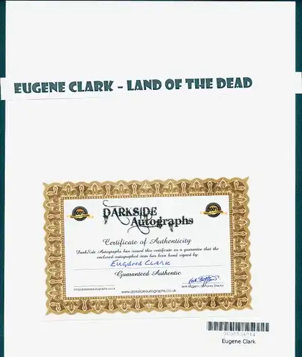 Ak Schauspieler Eugene Clark, Autogramm, Filmszene, Land of the Dead, Big Daddy