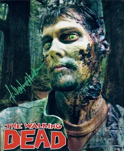 Ak Schauspieler Michael Koske, The Walking Dead, Filmszene, Autogramm