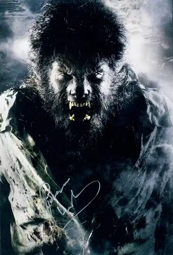 Ak Schauspieler Spencer Wilding, Wolfman, Filmszene, Autogramm