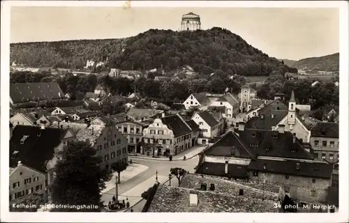 Ak Kelheim an der Donau Niederbayern, Ortsansicht, Befreiungshalle