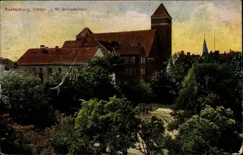 Ak Kętrzyn Rastenburg Ostpreußen, St. Georgskirche