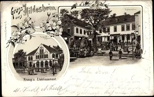 Litho Hildesheim in Niedersachsen, Knaup's Etablissement, Restauration