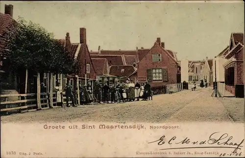 Ak Sint Maartensdijk Zeeland Niederlande, Noordpoort