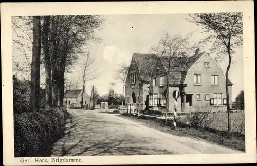 Ak Brigdamme Zeeland Niederlande, Ger. Kerk