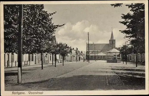 Ak Kortgene Noord Beveland Zeeland Niederlande, Voorstraat