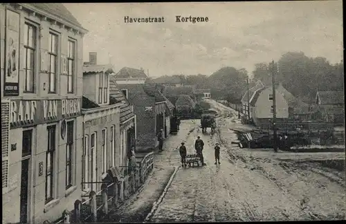 Ak Kortgene Noord Beveland Zeeland Niederlande, Havenstraat