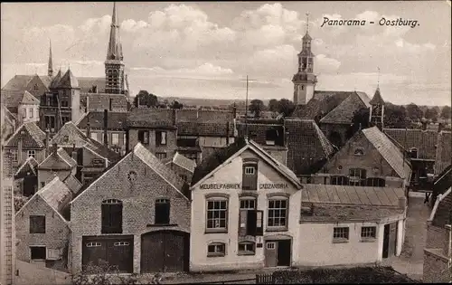 Ak Oostburg Zeeland, Panorama