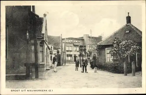 Ak Nieuwerkerk Schouwen-Duiveland Zeeland Niederlande, Straßenpartie