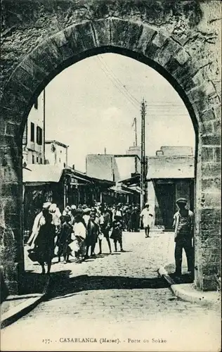 Ak Casablanca Marokko, Porte du Sokko