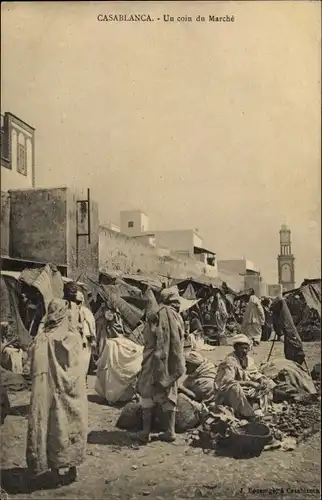 Ak Casablanca Marokko, Un coin du Marché