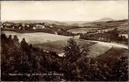 Ak Wolkenstein im Erzgebirge, Blick nach dem Pöhlberg