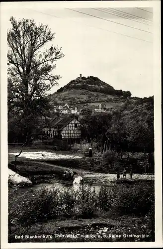 Ak Bad Blankenburg in Thüringen, Burg Greifenstein