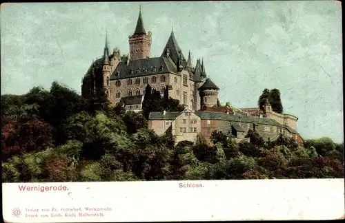 Ak Wernigerode am Harz, Schloss