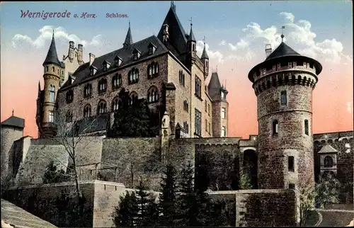 Ak Wernigerode am Harz, Schloss