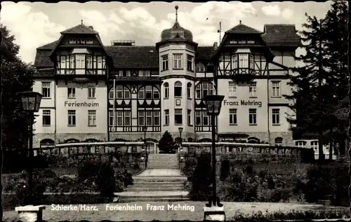 Ak Schierke Wernigerode im Harz, FDGB Ferienheim Franz Mehring