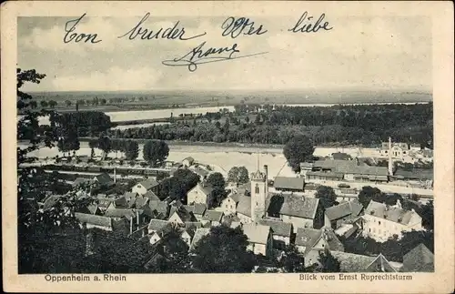 Ak Oppenheim am Oberrhein, Blick vom Ernst Ruprechtsturm