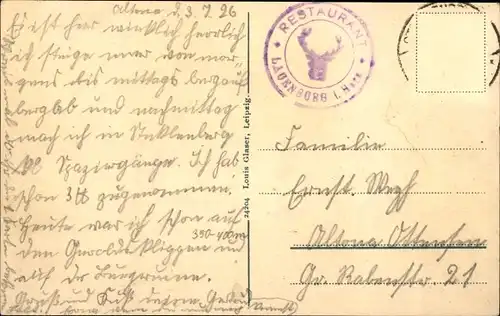 Ak Stecklenberg Thale im Harz, Die Lauenburg