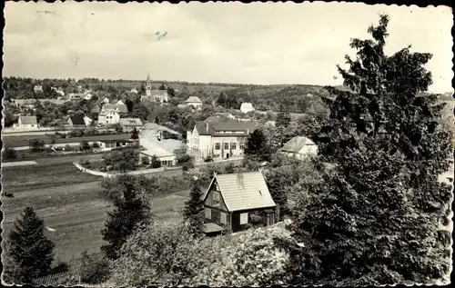 Ak Friedrichsbrunn Thale im Harz, Blick auf den Ort, Felder, Wald