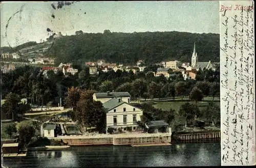 Ak Bad Kösen Naumburg an der Saale, Ort aus der Vogelschau