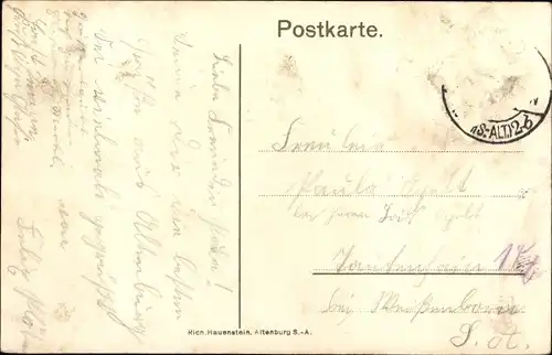 Ak Altenburg in Thüringen, Großer Teich mit Insel