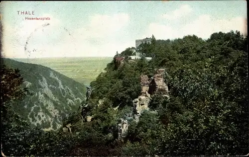 Ak Thale im Harz, Hexentanzplatz