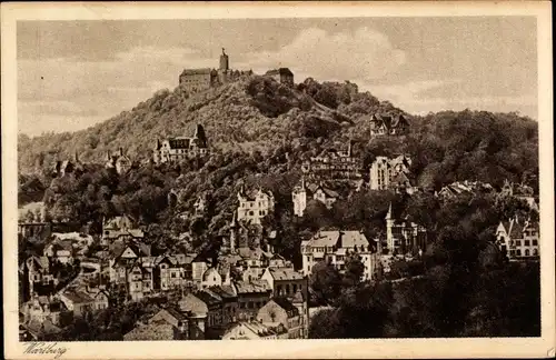 Ak Lutherstadt Eisenach in Thüringen, Wartburg, Panorama