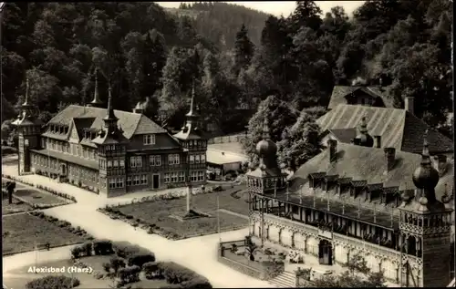 Ak Alexisbad Harzgerode am Harz, Teilansicht