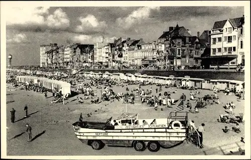 Ak Middelkerke Westflandern, La Plage