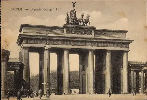 Ak Berlin Mitte, Brandenburger Tor