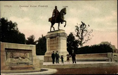 Ak Köln am Rhein, Denkmal Kaiser Friedrich